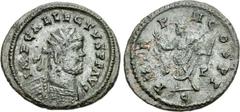 Allectus. Romano-British Emperor, AD 293-296. Antoninianus (23mm, 3.66 g, 8h). ‘C’ mint. Struck 294-296. IMP C ALLECTVS P F AVG, radiate and cuirassed bust right / P M TR P II COS P P, Allectus standi