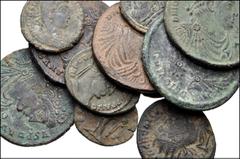 ROMAN. Imperial. Lot of eleven (11) mostly bronze issues from Trebonianus Gallus to Jovian. Includes: Trebonianus Gallus. AR Antoninianus // Divus Claudius II. Antoninianus // Constantine I. Æ Follis 