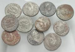 Large Lots ROMAN. Provincial. Lot of eleven (11) Syrian Tetradrachms. Includes: various cities and rulers. Average Fine - VF. LOT SOLD AS IS, NO RETURNS. Eleven (11) coins in lot.