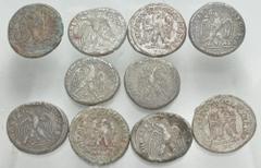 Large Lots ROMAN. Provincial. Lot of ten (10) Syrian Tetradrachms. Includes: various cities and rulers. Average Good Fine - VF. LOT SOLD AS IS, NO RETURNS. Ten (10) coins in lot.
