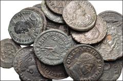 ROMAN. Imperial. Lot of twenty-two (22) Æ from Licinius I to Valentinian I. Includes: Licinius I. Æ Follis (2) // Constantine I. Æ Follis (3) // Divus Constantine I. Æ Follis (2) // City Commemorative