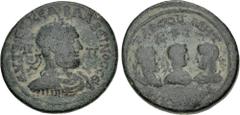 Roman Provincial CILICIA, Tarsus. Balbinus and Pupienus, & Gordian III, as Caesar. AD 238. Æ (37mm, 37.17 g, 12h). Laureate, draped, and cuirassed bust right, seen from the front / Confronted laureate