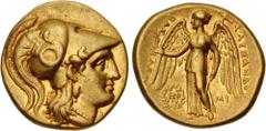 Greek SELEUKID EMPIRE. Seleukos I Nikator. Second satrapy and kingship, 312-281 BC. AV Stater (18mm, 8.53 g, 2h). In the name and types of Alexander III of Macedon. Babylon I mint. Struck circa 311-30