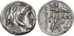 Greek PTOLEMAIC KINGS of EGYPT. Ptolemy I Soter. As satrap, 323-305/4 BC or king, 305/4-282 BC. AR Tetradrachm (27.5mm, 15.75 g, 1h). Ptolemaic standard. In the name of Alexander III of Macedon. Alexa