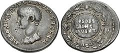 Roman Provincial ASIA MINOR, Uncertain. Nero. As Caesar, AD 50-54. AR Cistophorus (26mm, 11.25 g, 6h). Ephesus(?) mint. Struck under Claudius, AD 51. Bareheaded and draped bust left / COS DES/ PRINC/ 