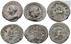 GORDIAN III Estimate $300 GORDIAN III. 238-244 AD. Lot of 12 AR Antoniniani. Rome and Antioch issues. Includes the following: Providentia. RIC IV 172 // Gordian on horseback. RIC IV 174 // Fides. RIC 