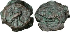The Beniak Collection of Alexandrian Coinage EGYPT, Alexandria. Augustus. 27 BC-AD 14. Æ Dichalkon (15mm, 2.31 g, 12h). 'Coins probably incorrectly attributed to Caligula'. Dated CY 21 (10/9 BC). Ibis
