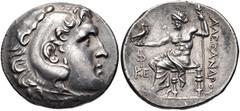 LYCIA, Phaselis. Circa 221/0-189/8 BC. AR Tetradrachm (30mm, 17.04 g, 12h). In the name and types of Alexander III of Macedon. Dated CY 25 (circa 194/3 BC). Head of Herakles right, wearing lion skin /
