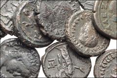 ROMAN. Provincial. Lot of eleven (11) BI Tetradrachms of Alexandria in Egypt. Includes: Galba // Commodus // Elagabalus // Severus Alexander (2) // Maximinus I // Philip I (3) // Valerian I (2). First