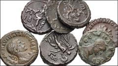 ROMAN. Provincial. Lot of seven (7) mostly BI Tetradrachms from Claudius II to Divus Carus. Includes: Claudius II // Probus (2) // Aurelian (2) // Divus Carus. Lot also includes an antoninianus of Gal