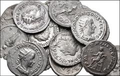 ROMAN. Imperial. Lot of fifteen (15) AR Antoniniani from Gordian III to Trajan Decius. Includes: Gordian III (6) // Philip I (7) // Otacilia Severa // Trajan Decius. Average Near VF, some porosity. LO