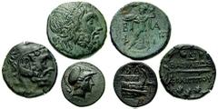 MACEDON, Kings of. Lot of three Æ, as follows: Demetrios Poliorketes. Estimate $250 MACEDON, Kings of. Lot of three Æ, as follows: Demetrios Poliorketes. After 290 BC. Æ 16mm (2.74 gm). Uncertain Cari