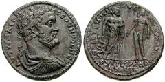 LYDIA, Thyatira. In alliance with Pergamum in Mysia. Septimius Severus. Estimate $1500 LYDIA, Thyatira. In alliance with Pergamum in Mysia. Septimius Severus.193-211 AD. Æ Medallion - 44mm (35.72 gm).