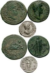 PLAUTILLA, Wife of Caracalla. Estimate $200 PLAUTILLA, Wife of Caracalla. AR Denarius (3.92 gm). Draped bust right / Pietas standing facing. RIC IV 367; BMCRE 422; RSC 16. VF. Lot also includes an Ant