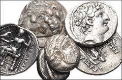 GREEK. Miscellaneous. Lot of six (6) silver coins from the Kings of Macedon to the Ptolemies. Includes: KINGS of MACEDON. Philip III. AR Tetradrachm. Uncertain mint in Cilica. Struck under Philotas or