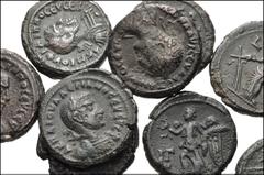 ROMAN. Provincial. Lot of ten (10) Alexandrian (Egypt) BI Tetradrachms form Elagabalus to Valerian. Includes: Elagabalus // Severus Alexander (4) // Philip I (3) // Trebonianus Gallus // Valerian. Nea