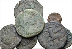 ROMAN. Provincial. Lot of seven (7) mostly Moesian and Thracian bronze coins. Includes: MOESIA INFERIOR, Callatis. Geta // Istros. Gordian III, with Tranquillina // Odessus. Gordian III, with Serapis 