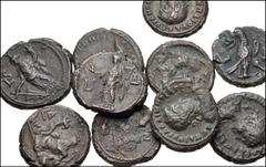 ROMAN. Provincial. Lot of ten (10) BI Tetradrachms from Alexandria in Egypt. Includes: Elagabalus // Severus Alexander // Gordian III (2) // Maximinus I // Philip I // Valerian I (2) // Gallienus // U
