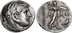 PTOLEMAIC KINGS of EGYPT. Ptolemy I Soter. As satrap, 323-305 BC. AR Tetradrachm (27mm, 15.51 g, 1h). Ptolemaic standard. In the name of Alexander III of Macedon. Alexandreia mint. Struck circa 311/0-