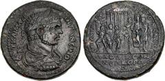PHRYGIA, Laodicea ad Lycum. Caracalla. AD 198-217. Æ Medallion (46mm, 50.59 g, 6h). L. Ael(ius) Pigres, third Asiarch. Struck mid-August AD 215-mid-August AD 216. A[V]T KAI M AVP • ANTΩNЄINOC, laureat