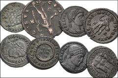 ROMAN. Imperial. Lot of Ninety (90) Æ of Constantine the Great and Family, 4th century AD. Includes: Constantine I, Commemoratives, Fausta, Helena, Crispus, Delmatius, Constantine II, Constans, Consta