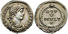GRATIAN. 367-383 AD. AR Siliqua (2.15 gm). Constantinople mint. Struck 367-375 AD. Estimate $300 GRATIAN. 367-383 AD. AR Siliqua (2.15 gm). Constantinople mint. Struck 367-375 AD. D N GRATIA-NVS P F A