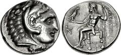 KINGS of MACEDON. Antigonos I Monophthalmos. As Strategos of Asia, 320-306/5 BC, or King, 306/5-301 BC. AR Tetradrachm (27mm, 16.85 g, 1h). In the name and types of Alexander III. Kolophon mint. Struc