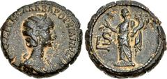 EGYPT, Alexandria. Orbiana. Augusta, AD 225-227. BI Tetradrachm (23mm, 11.03 g, 12h). Dated RY 6 of Severus Alexander (AD 226/7). Draped bust right, wearing stephane / Homonoia standing left, raising 