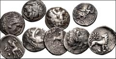 GREEK. Miscellaneous. Lot of fifty (50) AR from Magna Graecia to Pisidia. Includes: Wide variety of denominations and types, mostly Macedon and Asia Minor, with most already attributed. Fair to Fine, 