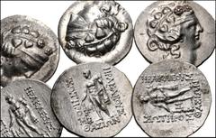 CELTIC. Eastern Europe. Imitations of Thasos. Lot of thirteen (13) AR Tetradrachms. All coins: Wreathed head of young Dionysos right / Herakles. VF or better. LOT SOLD AS IS, NO RETURNS. Thirteen (13)