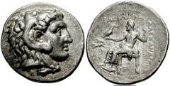 KINGS of MACEDON. Alexander III. 336-323 BC. AR Tetradrachm (17.04 gm). Tarsos mint. Struck under Antigonos Monophthalmos, circa 323-317 BC. Estimate $200 KINGS of MACEDON. Alexander III. 336-323 BC. 
