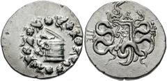 MYSIA, Pergamon. Circa 133-67 BC. AR Cistophoric Tetradrachm (12.71 gm). Struck circa 104-98 BC. Estimate $200 MYSIA, Pergamon. Circa 133-67 BC. AR Cistophoric Tetradrachm (12.71 gm). Struck circa 104