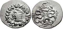 MYSIA, Pergamon. Circa 133-67 BC. AR Cistophoric Tetradrachm (12.74 gm). Struck circa 95-92 BC. Estimate $200 MYSIA, Pergamon. Circa 133-67 BC. AR Cistophoric Tetradrachm (12.74 gm). Struck circa 95-9