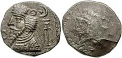 KINGS of ELYMAIS. Orodes I. Circa 57-38 BC or later(?). Billon Tetradrachm (15.40 gm). Estimate $300 KINGS of ELYMAIS. Orodes I. Circa 57-38 BC or later(?). Billon Tetradrachm (15.40 gm). Diademed bus