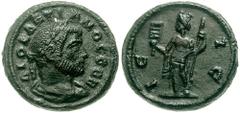 EGYPT, Alexandria. Diocletian. 284-305 AD. Æ or Potin "Didrachm" (4.98 gm). Estimate $400 EGYPT, Alexandria. Diocletian. 284-305 AD. Æ or Potin "Didrachm" (4.98 gm). Festival of Isis Coinage. DIOKLHTI