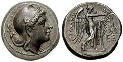 Anonymous. Circa 269-266 BC. AR Didrachm (7.04 gm). Estimate $2500 Anonymous. Circa 269-266 BC. AR Didrachm (7.04 gm). Diademed head of Hercules right, club on shoulder / She-wolf standing right, suck