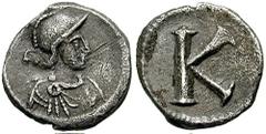 ROMA. After 330 AD. AR Third-Siliqua (1.20 gm). Constantinople mint. Estimate $200 ROMA. After 330 AD. AR Third-Siliqua (1.20 gm). Constantinople mint. Helmeted and draped bust of Constantinopolis rig