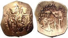 ANNA of SAVOY, as Regent for John V. 1341-1347. AV Hyperpyron (4.12 gm). Constantinople mint. Estimate $600 ANNA of SAVOY, as Regent for John V. 1341-1347. AV Hyperpyron (4.12 gm). Constantinople mint