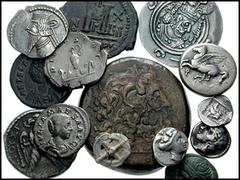 ANCIENT. Greek to Byzantine. Lot of 14 AR and Æ. Includes the following: CELTIC, Gaul. Circa 3rd to 1st Century BC. 'Wheel Money'. Forrer 139; Victoor IX 2e // MACEDON, Olynthos. Chalkidian League. Ci