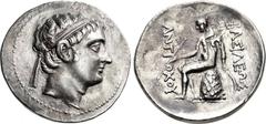 SELEUKID KINGS of SYRIA. Antiochos Hierax(?). Circa 242-227 BC. AR Tetradrachm (31mm, 15.47 g, 1h). Uncertain mint in Asia Minor. Male head right with youthful features, wearing diadem with ends falli