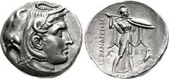 PTOLEMAIC KINGS of EGYPT. Ptolemy I Soter. As satrap, 323-305 BC. AR Tetradrachm (26mm, 16.44 g, 1h). Attic standard. Alexandreia mint. Struck circa 316-312/1 BC. Diademed head of the deified Alexande