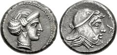 CILICIA, Mallos. Tiribazos. Satrap of Lydia, 388-380 BC. AR Stater (21mm, 9.71 g, 12h). Struck circa 388/7-387/6. Head of Aphrodite right, wearing earring and necklace, hair bound in ampyx and sphendo