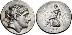 SELEUKID KINGS of SYRIA. Antiochos Hierax. Circa 242-227 BC. AR Tetradrachm (29mm, 17.02 g, 11h). Alexandreia Troas mint, workshop A(?). Series I, group A. Head of Antiochos I, rejuvenated and idealiz