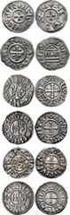 CAROLINGIANS. Lot of six (6) AR Deniers. Lot includes the following: ( a ) Louis 'le Pieux' (the Pious). As Emperor Louis I, 814-840. AR Denier (20mm, 1.55 g, 12h). Class 2 var. Metallum (Melle) mint.