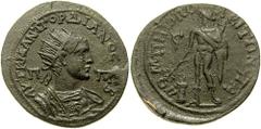 CILICIA, Soli-Pompeiopolis. Gordian III. 238-244 AD. Æ 6 Assaria (34mm,16.59 gm). Dated year 306 (240/1 AD). Estimate $300 CILICIA, Soli-Pompeiopolis. Gordian III. 238-244 AD. Æ 6 Assaria (34mm,16.59 