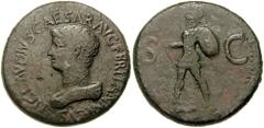 BRITANNICUS, son of Claudius and Messalina. Died 55 AD. Æ Sestertius (26.07 gm). Uncertain Balkan mint. Struck under Titus, circa 80 AD. Estimate $10000  BRITANNICUS, son of Claudius and Messalina. Di