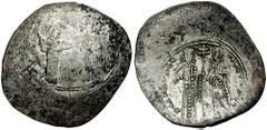 ALEXIUS I, with JOHN II. 1081-1118. Billon Aspron Trachy (3.60 gm). Post reform coinage, 1092-1118. Thessalonica mint. Struck 1092-1093. Estimate $1000 ALEXIUS I, with JOHN II. 1081-1118. Billon Aspro