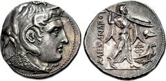 PTOLEMAIC KINGS of EGYPT. Ptolemy I Soter. As satrap, 323-305 BC. AR Tetradrachm (28mm, 15.65 g, 1h). Ptolemaic standard. In the name of Alexander III of Macedon. Alexandreia mint. Struck circa 311/0-