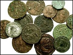 ROMAN IMPERIAL. Fourth Century. Lot of fifteen Æ. Lot includes the following: Folles of Galerius (2 coins), Licinius I (2 coins), Constantine I (2 coins), and Constantine II, as Caesar (2 coins) // Æ 