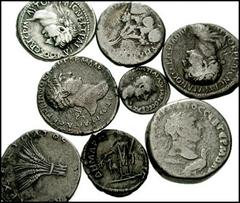 ROMAN PROVINCIAL. CAPPADOCIA, Caesarea. Second Century Emperors. Lot of eight AR. Lot includes the following: Hadrian. AR Hemidrachm. Dated year 4 (120/1 AD) (1) // Same. AR Didrachm // Trajan. AR Dra